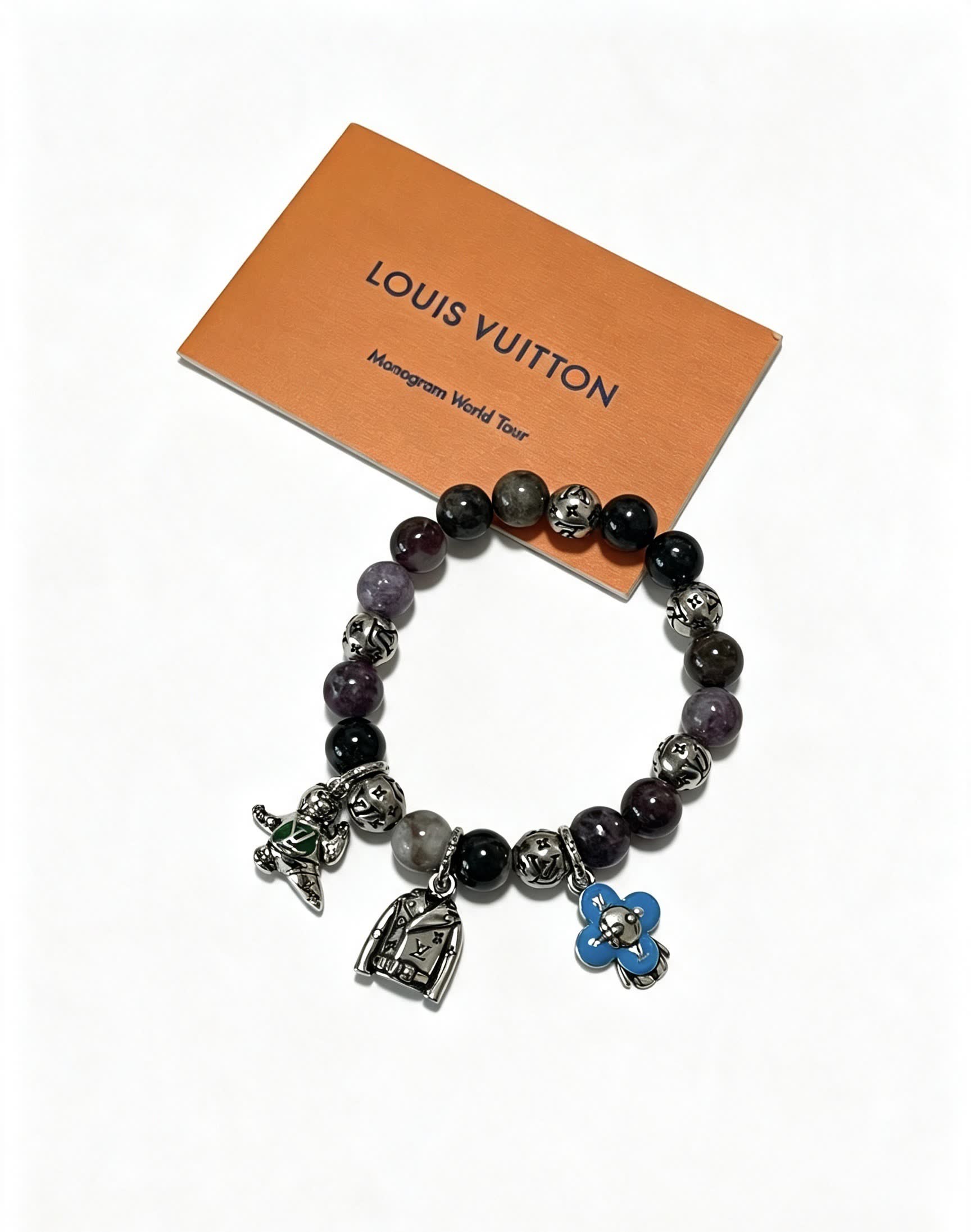 Louis Vuitton Beaded Bracelet with Charms